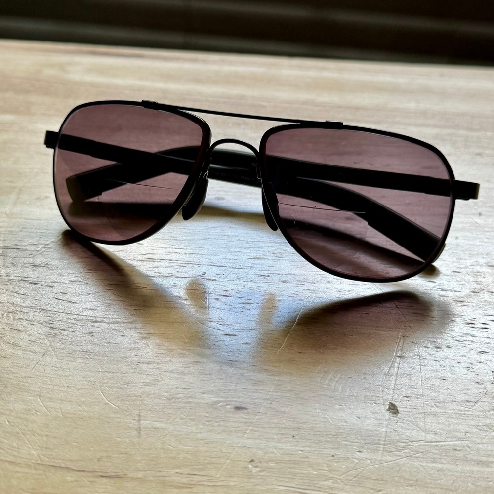 Maui Jim Guardrails MJ327-02 Sunglasses Black Gray Aviator Japan Frame Only